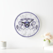 Maak uw eigen wapenschild Silver Horse Grote Klok (Huis)