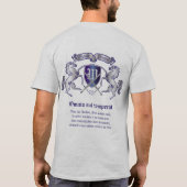 Maak uw eigen wapenschild Silver Horse T-shirt (Achterkant)