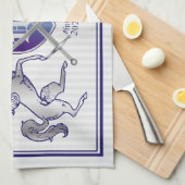 Maak uw eigen wapenschild Silver Horse Theedoek (Quarter Fold)