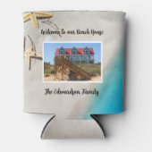 Maak uw eigen Welkom familie zomer strand huis Blikjeskoeler (Voorkant)