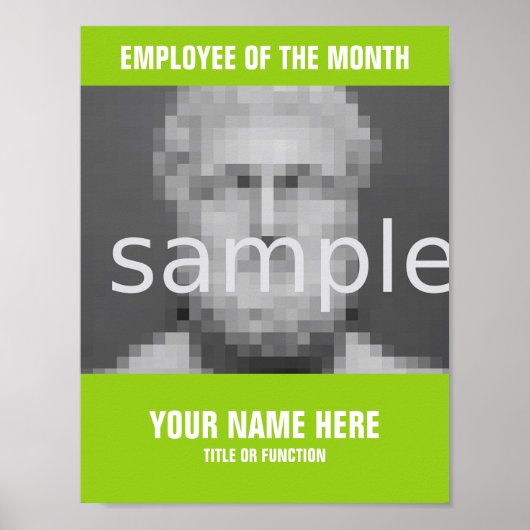 Maak uw eigen Werknemer van het poster van de maan