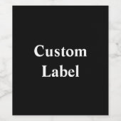 Maak uw eigen wijn etiket (Enkel label)