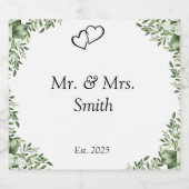 Maak uw eigen wijnfleslabel sparkling wijnetiket (Enkel label)