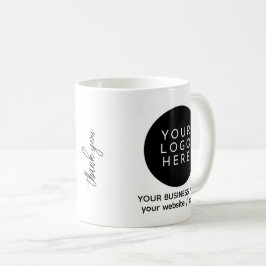 Maak Uw Eigen Zakelijke Logo Info Koffiemok