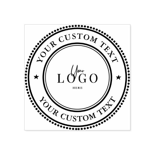 Maak Uw Eigen Zakelijke Logo Rubber Stempel (Afrduk)