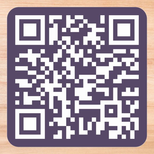 Maak uw eigen zakelijke websiteadres QR-code Vierkante Sticker