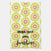 Maak uw eigen zonnesgele Boho Kitchen Towel Theedoek (Verticaal)