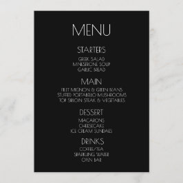 Maak uw eigen - Zwart Menu
