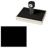 Maak uw eigen zwarte aangepaste ontwerp kerstkaart rubberstempel (Gestempeld)