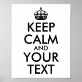 Maak uw eigen zwarte kalk en Jouw tekst Poster (Voorkant)