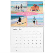 Maak uw fotocollagekalender met aangepaste tekst kalender (Jan 2027)