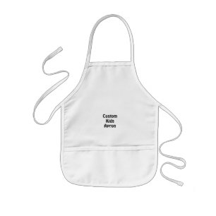 Maak uw gepersonaliseerde 20" x 15" Wit Kinder Schort