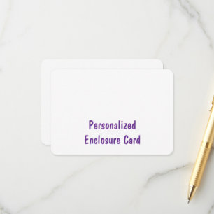 Maak uw gepersonaliseerde 3,5" x 5" afgeronde kaar informatiekaartje
