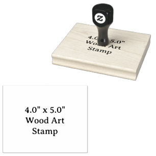 Maak uw gepersonaliseerde 4,0" x 5,0" rubberstempel