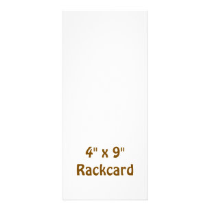 Maak uw gepersonaliseerde 4" x 9" reclamekaart