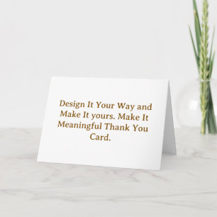 Maak uw gepersonaliseerde 5" x 7" bedankkaart