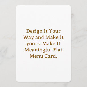 Maak uw gepersonaliseerde 5" x 7" menukaarten menu