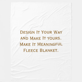 Maak uw gepersonaliseerde 60" x 80" fleece deken