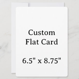 Maak uw gepersonaliseerde 6,5" x 8,75" platte kaar