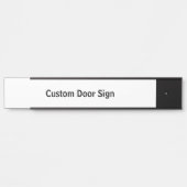 Maak uw gepersonaliseerde Long Black Deurbordje (Voorkant)