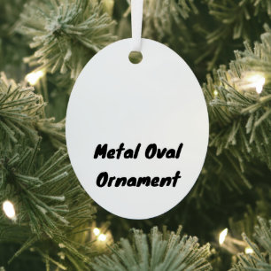 Maak uw gepersonaliseerde metalen ovale ornament