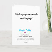 Maak uw Heels Greeting of Noteer Kaart Green op (Achterkant)