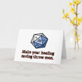 Maak Uw Helende Besparing spoedig werpen Kaart (Gele Bloem)