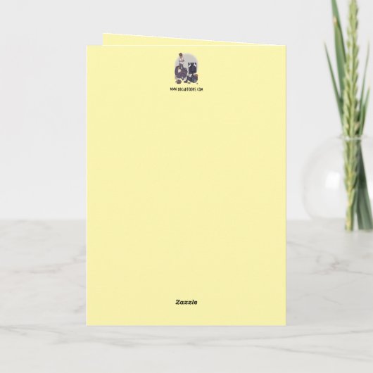 Maak uw kamer gevouwen Wenskaart schoon Kaart (Achterkant)