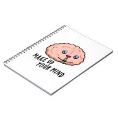 Maak Uw Keuze Grappig Hersenen Pun Notitieboek (Linkerzijde)