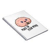 Maak Uw Keuze Grappige Hersenen Woordspeling Notitieboek (Rechterzijde)