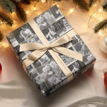 Maak uw kleurenfoto in zwart-wit collage cadeaupapier<br><div class="desc">Creëer uw eigen aangepaste, gepersonaliseerde, unieke, unieke, one-of-a-kind, look stijl, stijlvol, trendy, chique, elegante faux gold script typografie, premium kwaliteit, zes zwart-wit foto collage cadeaupapier. Om te personaliseren, voegt u gewoon 6 van uw favoriete familie / paar / kinderen / baby / huisdieren / trouwfoto's (ze kunnen kleurenfoto's zijn, het...</div>
