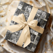 Maak uw kleurenfoto in zwart-wit collage cadeaupapier