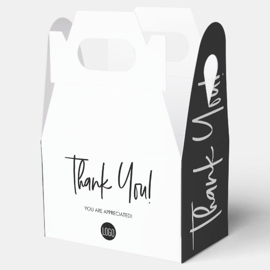 Maak uw logo op maat Bedankt voor de waardering va Bedankdoosjes (Geopend)