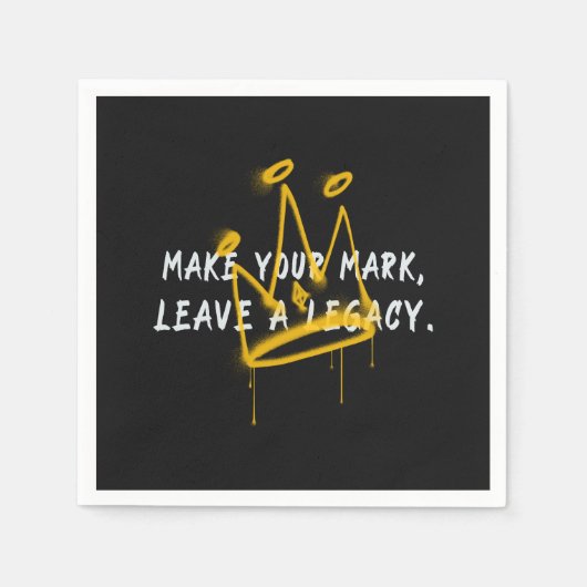 Maak uw Mark Graffiti Crown Servet (Voorkant)