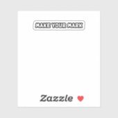 Maak uw Mark Legacy Impact-bijdrage Sticker (Vel)