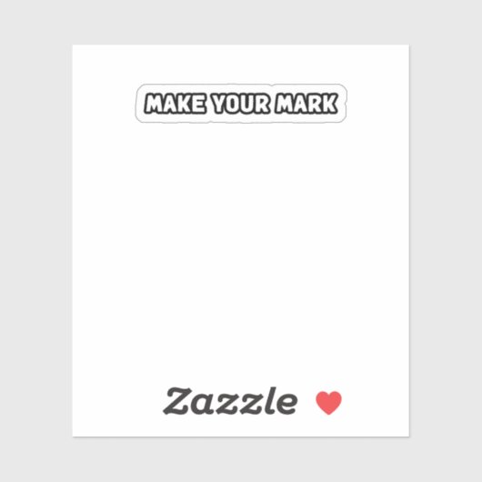 Maak uw Mark Legacy Impact-bijdrage Sticker (Vel)