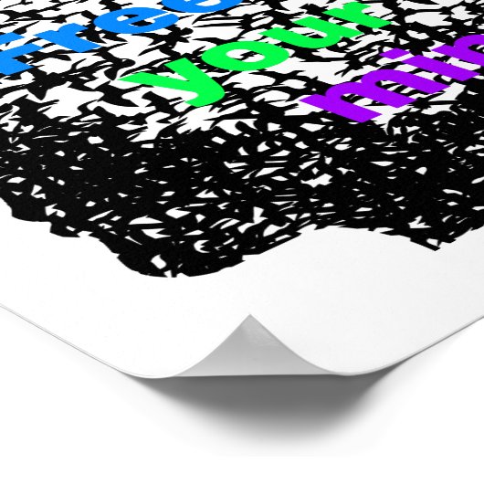 Maak uw MInd/Statement vrij Poster (Hoek)