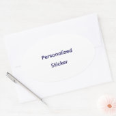 Maak uw persoonlijk ontwerp ovale sticker (Envelop)