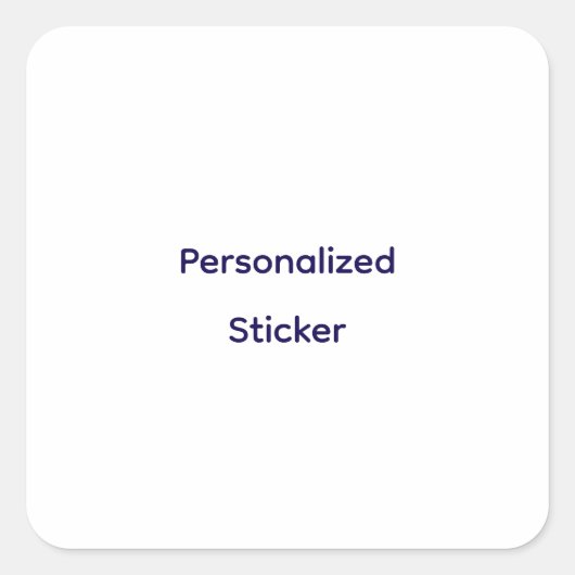 Maak uw persoonlijk ontwerp vierkante sticker (Voorkant)