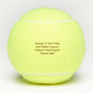 Maak uw persoonlijk tennisballen