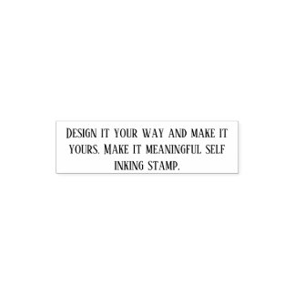 Maak Uw Persoonlijke 1.4" x 0.4" Zelfinktende Stempel