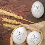 Maak Uw Persoonlijke Boerderij Rustieke Verse Eier Rubberstempel<br><div class="desc">Maak uw eigen mooie rubberen stempel voor uw familieboerderij of boerenbedrijf om uw producten te personaliseren. Stempel de eieren met uw aangepaste bedrijfsnaam en informatie. Het stijlvolle ontwerp heeft een rustieke stijl en elegante typografie die afwisselt tussen script en letters. Druk op de "personaliseer" knop om de tekst te vervangen...</div>