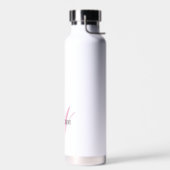 Maak Uw Persoonlijke Monogramnaam Wit Waterfles (Links)