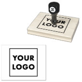 Maak uw professionele grote bedrijfslogo op maat rubberstempel (Gestempeld)