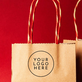 Maak uw professionele ronde zakelijke Logo groot Rubberstempel