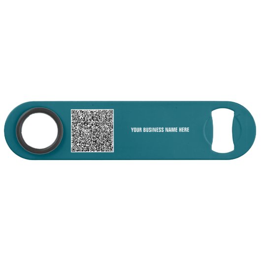 Maak uw QR-code en tekstbalk Sleutel Aangepaste kl Speed Flessenopener (Achterkant Horizontaal)