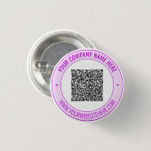 Maak uw QR-code promotieknoppen sjabloon Ronde Button 3,2 Cm (Voorkant /achterkant)