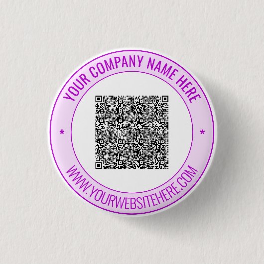 Maak uw QR-code promotieknoppen sjabloon Ronde Button 3,2 Cm (Voorkant)
