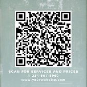 Maak uw QR-code Zakelijk Wit Raamsticker