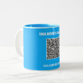 Maak Uw QR Code Zakelijke Mok Cadeau Kies Kleur (Voorkant links)
